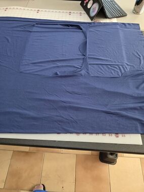 Navy Blue Double Brushed Polyester